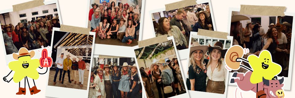 Collage of photos from the tailgate
